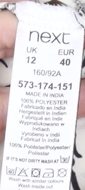 Next Women's Ivory Animal Print Button-Up Shirt