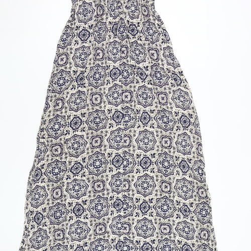 New Look Women's Multicoloured Strapless Dress Size 10