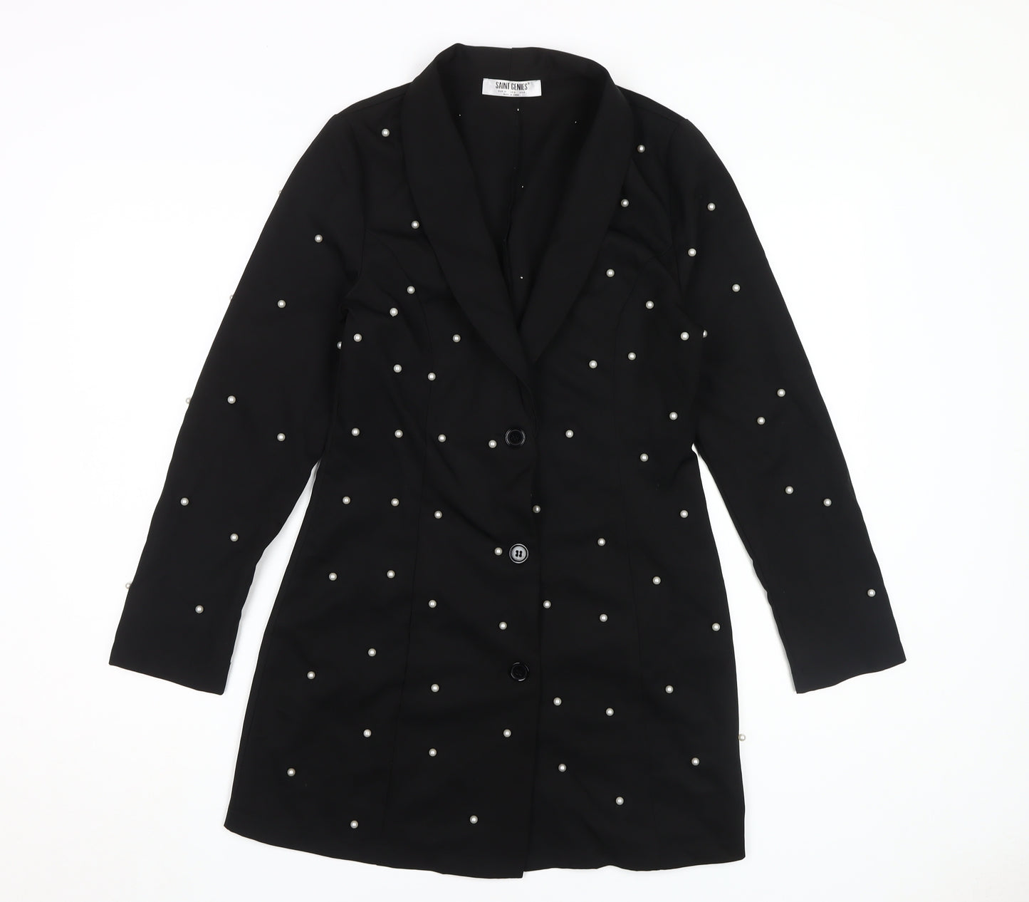 Saint Genies Women’s Black Jacket Dress Size 8