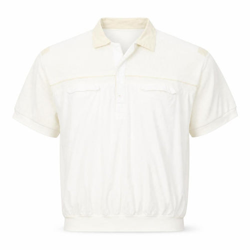 Canda Men's Ivory Short Sleeve Casual Shirt 42 in