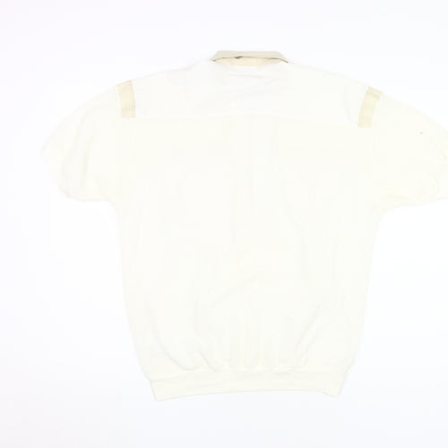 Canda Men's Ivory Short Sleeve Casual Shirt 42 in