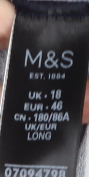 Marks and Spencer Women's Multicoloured A-Line Skirt Size 18