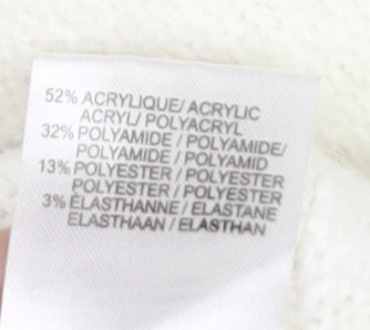 Damart Women's White V-Neck Jumper XL