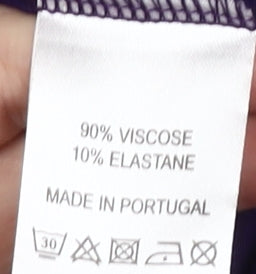 East Women's Purple Wrap Top - Size L, Viscose Blend