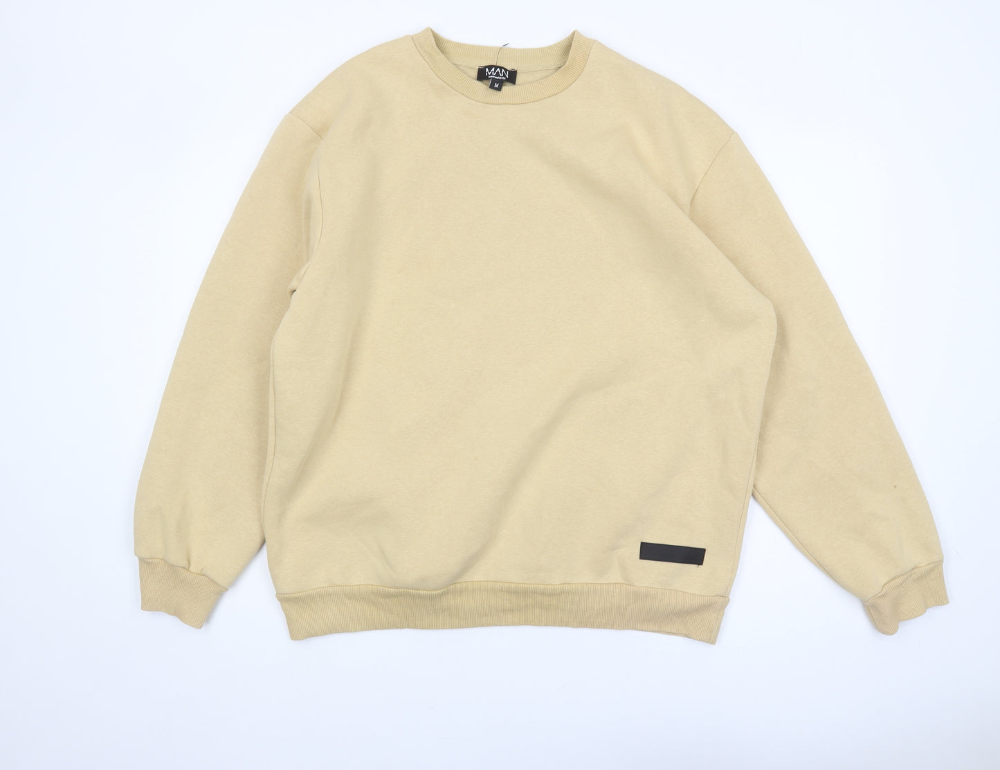 boohooMAN Beige Crew Neck Men's Sweatshirt M