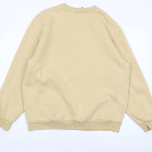 boohooMAN Beige Crew Neck Men's Sweatshirt M