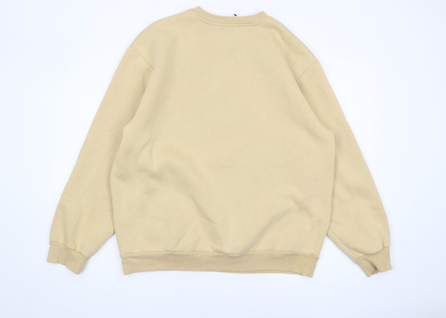 boohooMAN Beige Crew Neck Men's Sweatshirt M