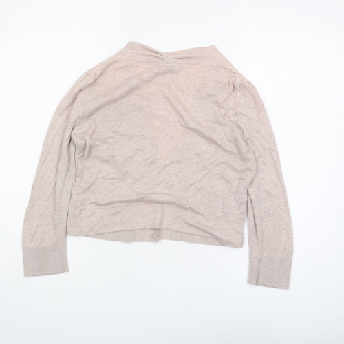 Wallis Women's Beige Cardigan, Small, Button Accent