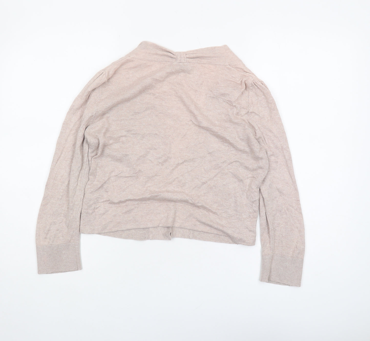 Wallis Women's Beige Cardigan, Small, Button Accent