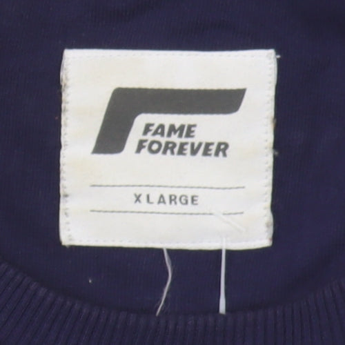 Fame Forever Men's XL Multicoloured Sweatshirt Pullover