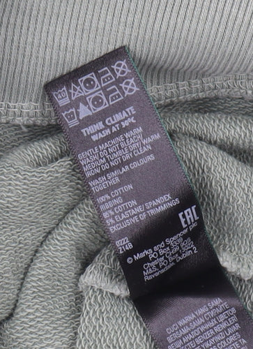 Marks and Spencer Women's Green Pullover Sweatshirt