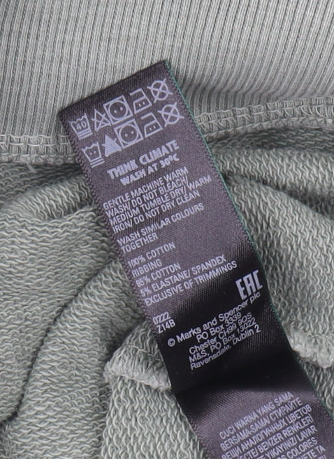 Marks and Spencer Women's Green Pullover Sweatshirt