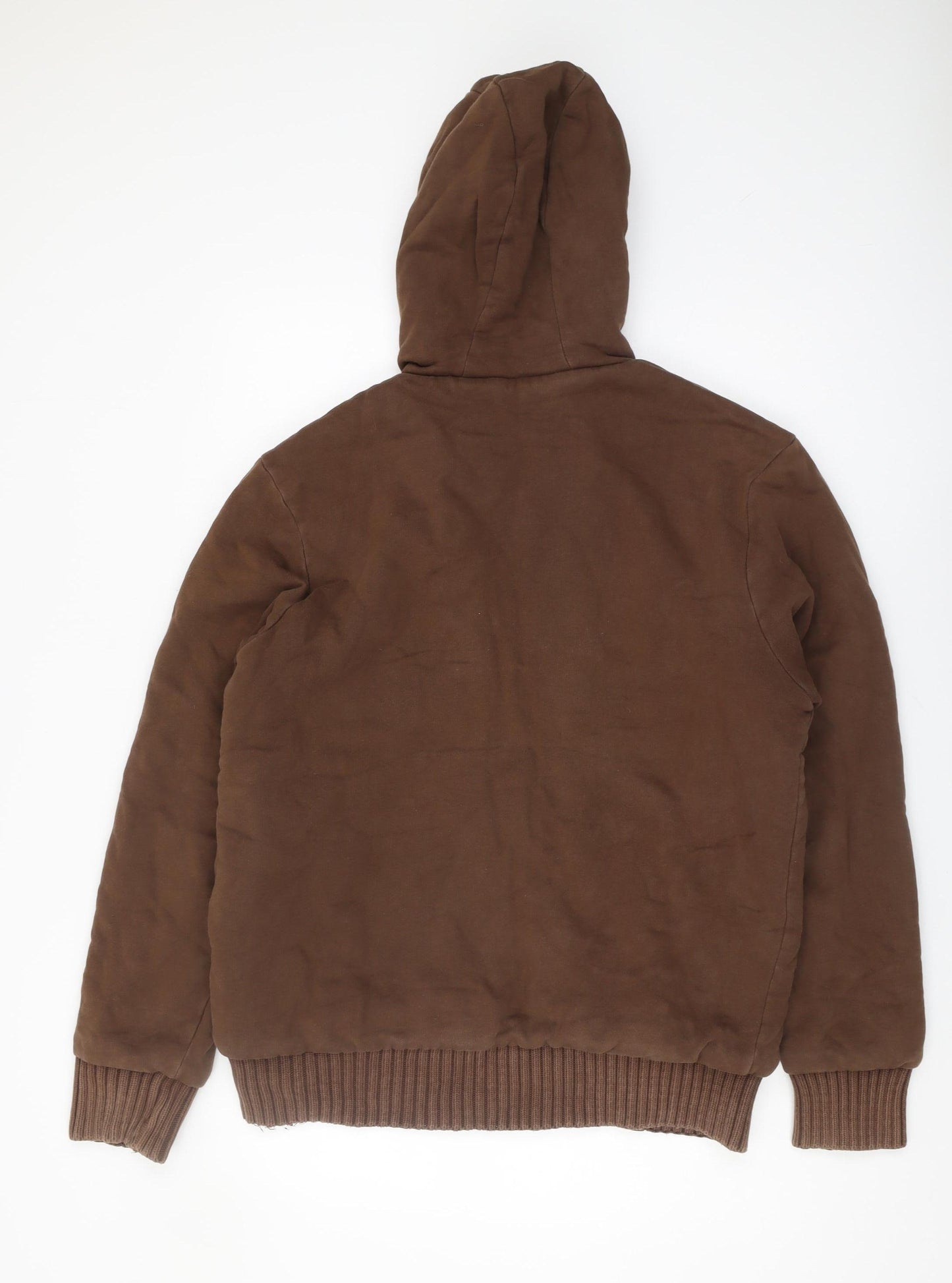 Dickies Men's Brown Hooded Jacket Size L Zip Casual