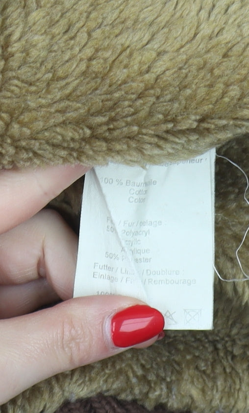 Dickies Men's Brown Hooded Jacket Size L Zip Casual