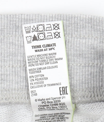 Marks and Spencer Women's Grey Jogger Trousers Size 6