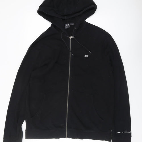 Armani Exchange Men's Black Full Zip Hoodie XL