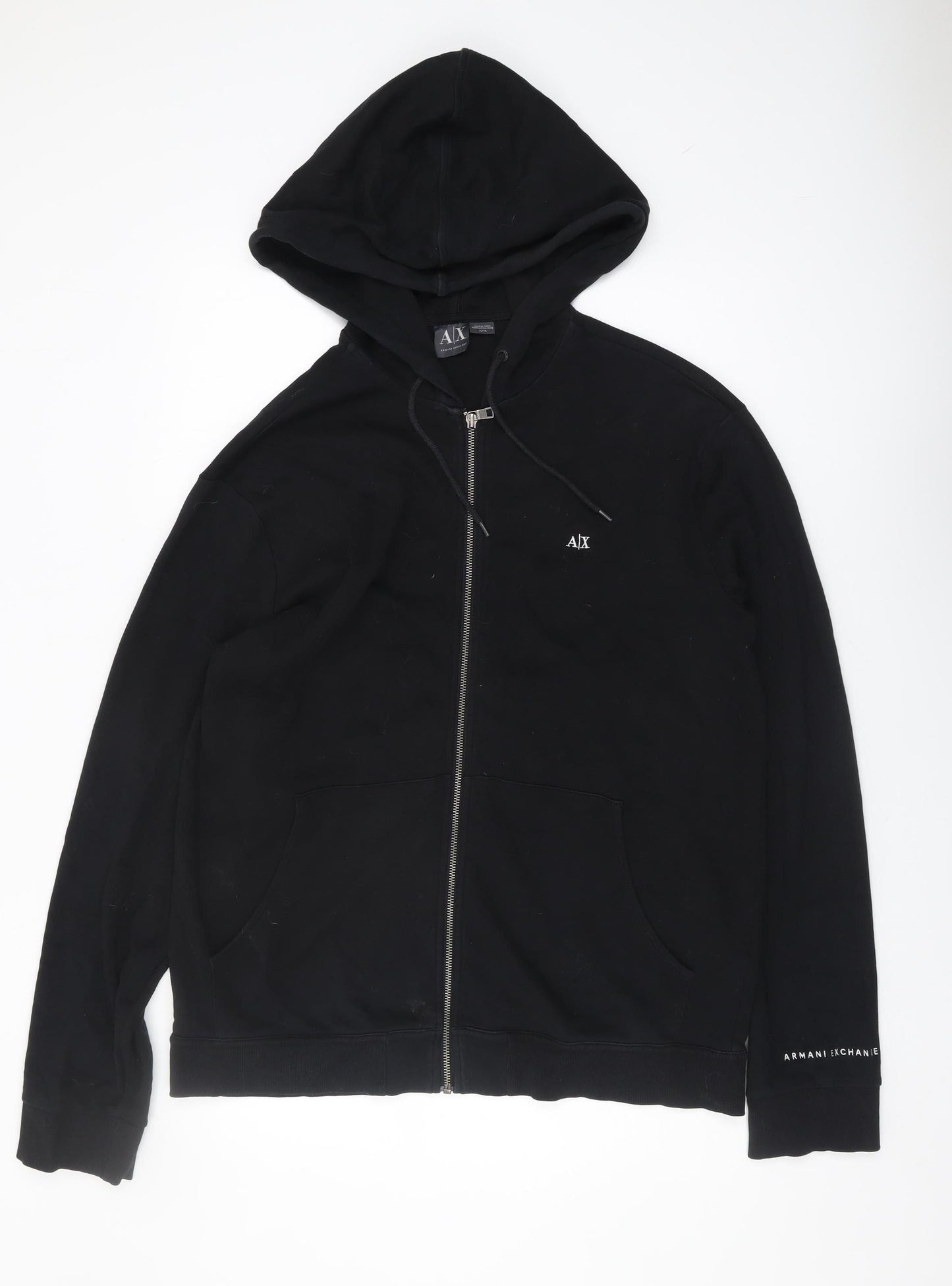 Armani Exchange Men's Black Full Zip Hoodie XL