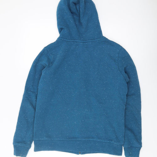 Weird Fish Women's Blue Hoodie Size 12 Full Zip