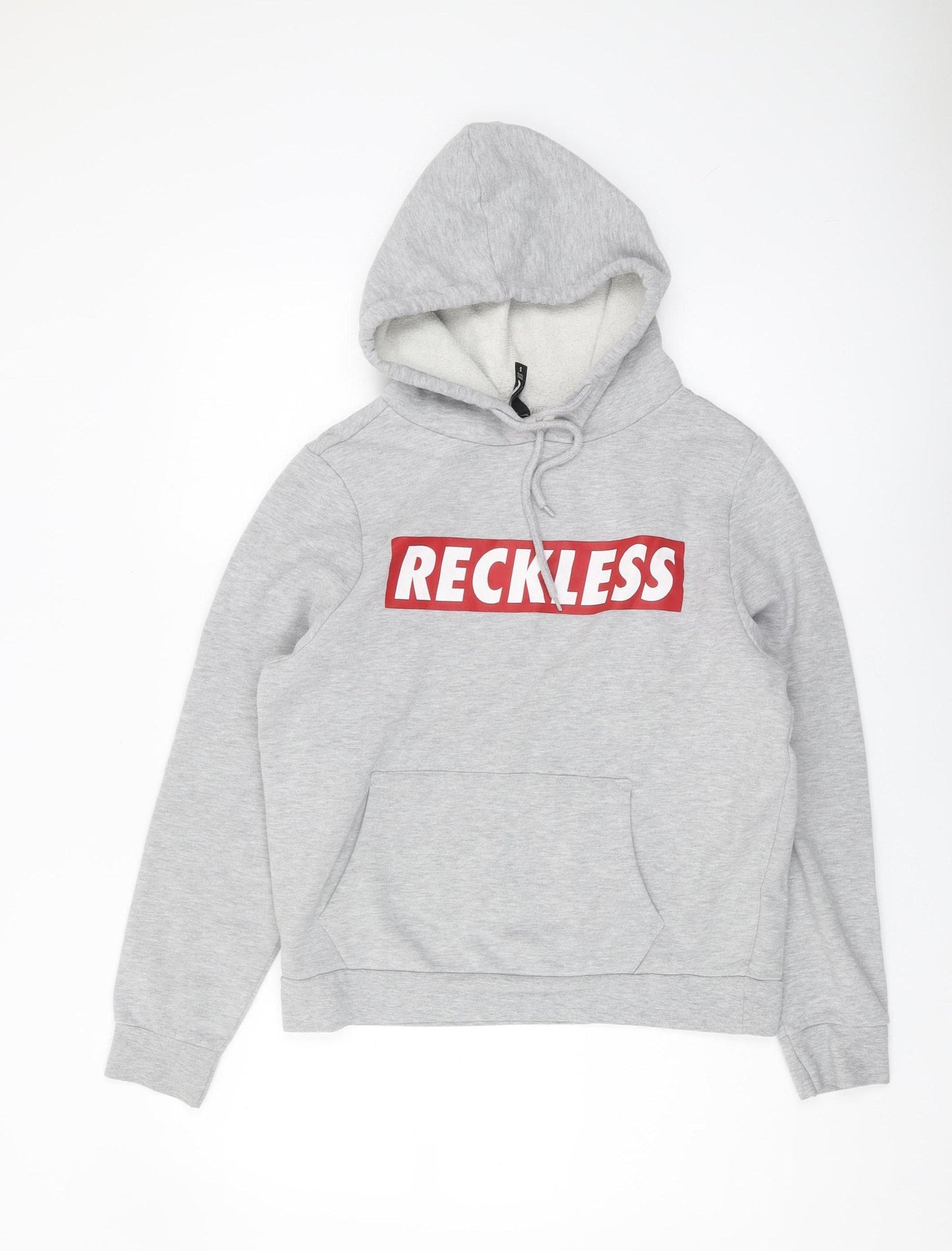 FB Sister Women's Grey Pullover Hoodie, Size S, Logo, Casual