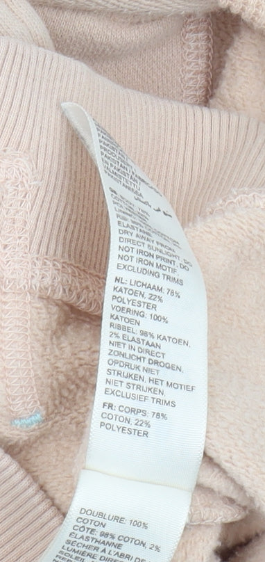 FatFace Girls Beige Full Zip Hoodie, Age 5-6, Sea Life Print