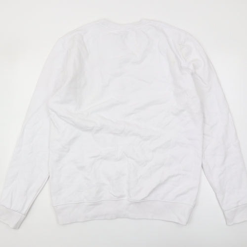 Vivida Lifestyle Men's White Pullover Sweatshirt - L