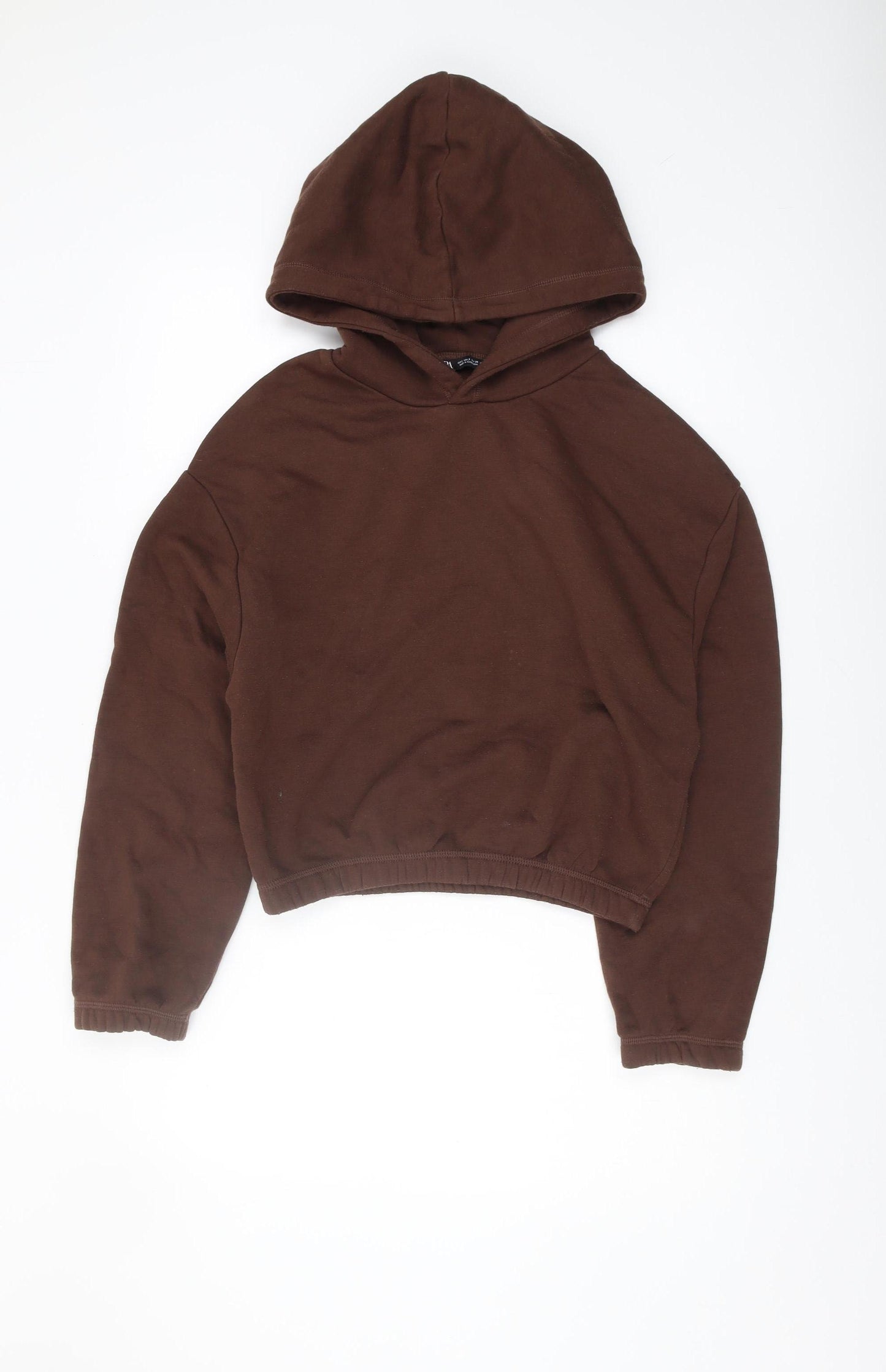 Zara Women's Brown Hoodie Size S Casual Fleece