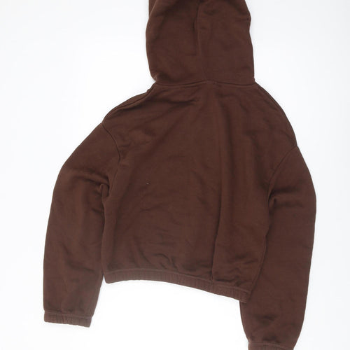 Zara Women's Brown Hoodie Size S Casual Fleece