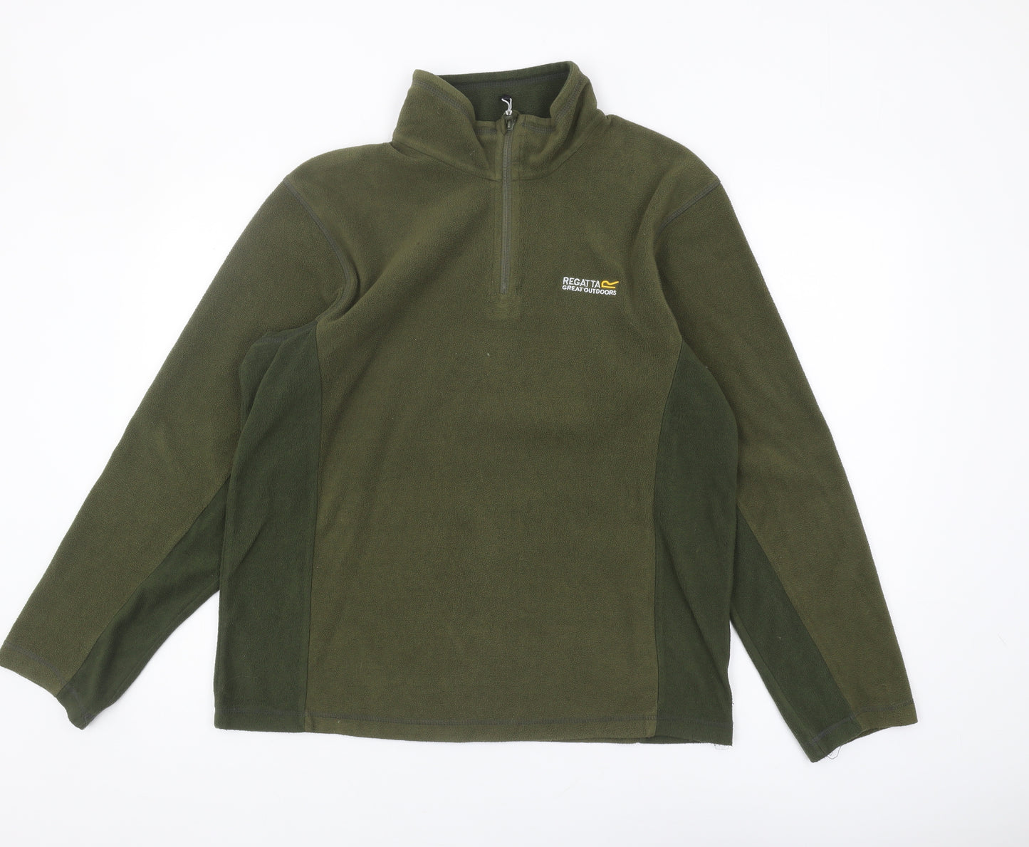 Regatta Men's Green 1/4 Zip Fleece Sweatshirt M