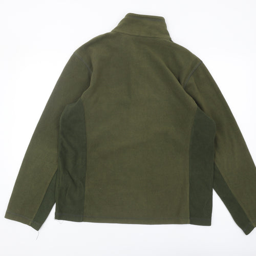 Regatta Men's Green 1/4 Zip Fleece Sweatshirt M