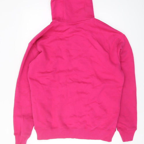 Zara Men's Pink Pullover Hoodie Size M