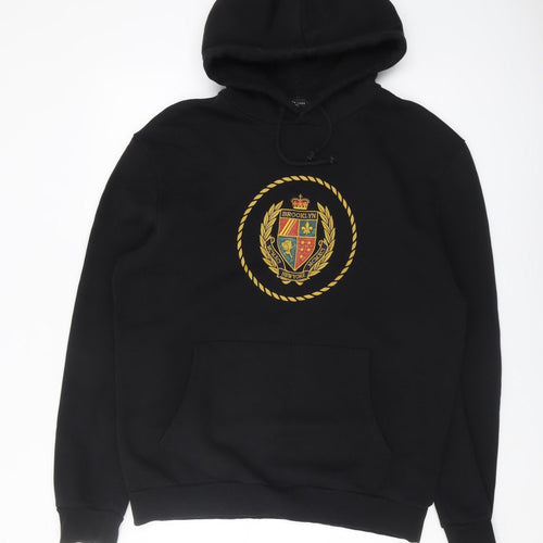New Look Men's Black Pullover Hoodie - M