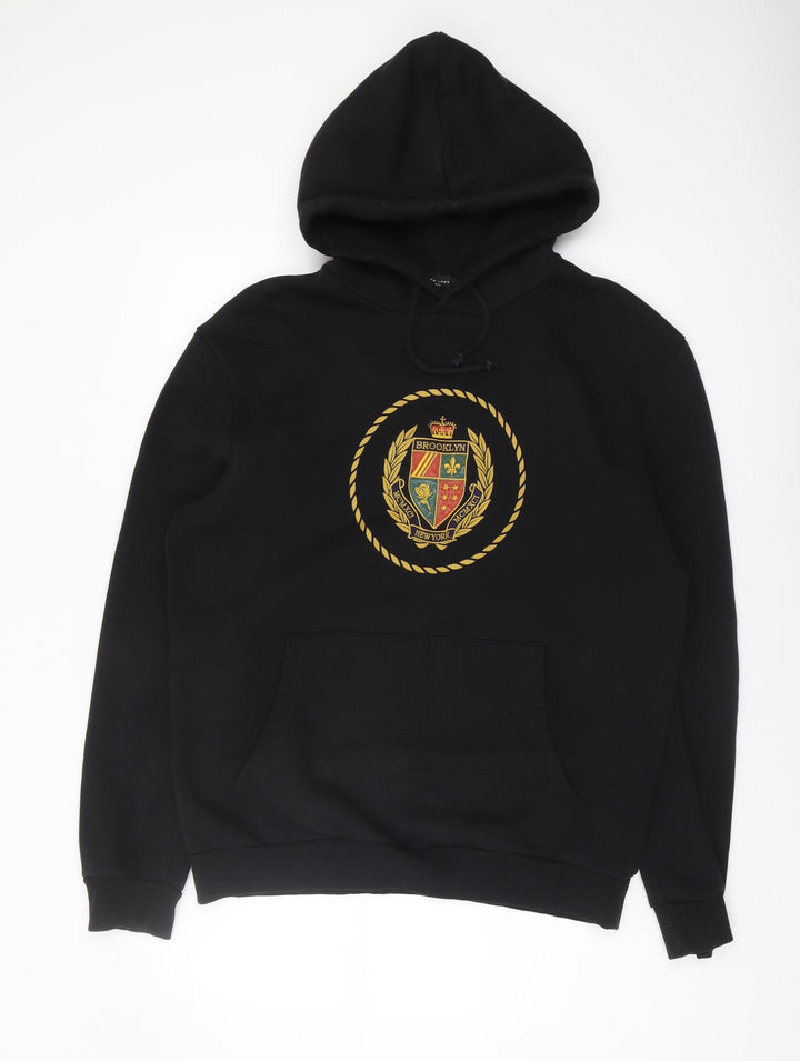 New Look Men's Black Pullover Hoodie - M