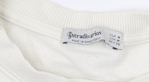Stradivarius Women’s Ivory Pullover Sweatshirt M