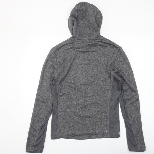 Adidas Men's Grey Pullover Hoodie, Size S, Regular Fit