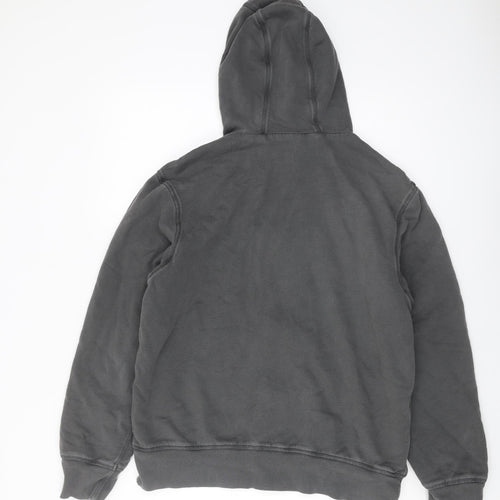 Gap Men's Grey Full Zip Hoodie, Size M, Regular Fit