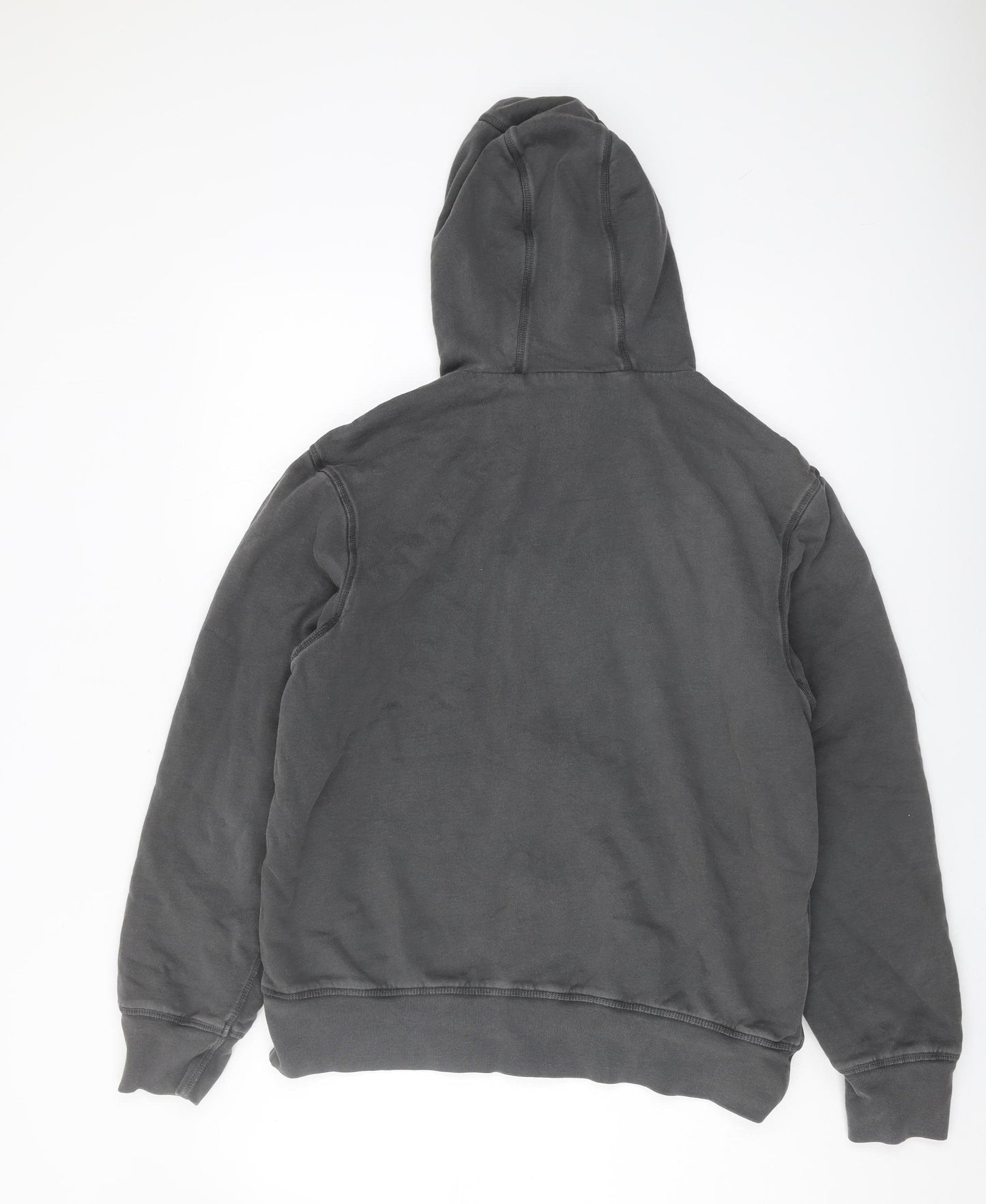 Gap Men's Grey Full Zip Hoodie, Size M, Regular Fit