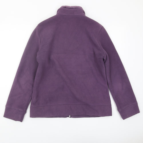 Marks and Spencer Women's Purple Fleece Jacket Size 14
