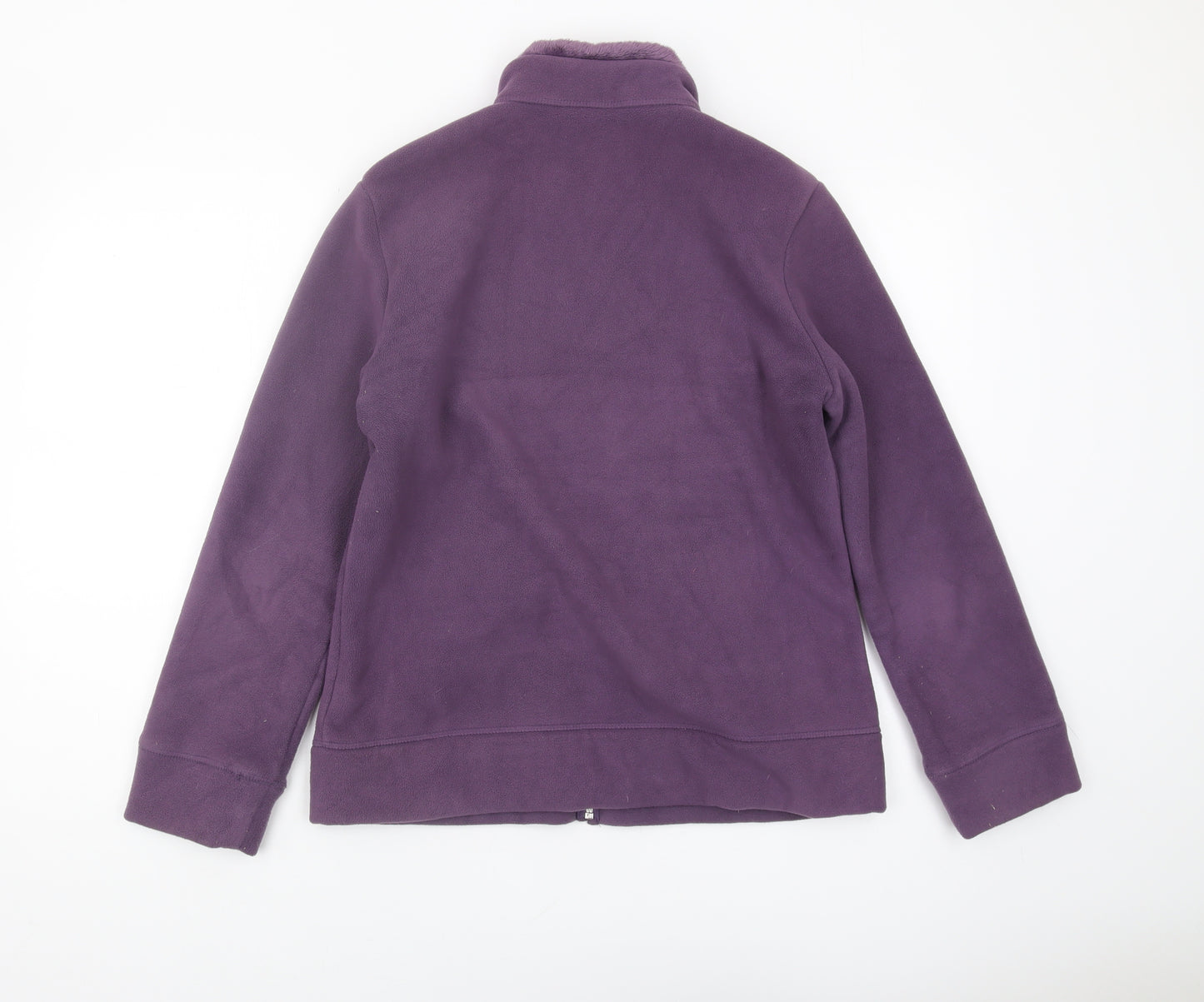 Marks and Spencer Women's Purple Fleece Jacket Size 14