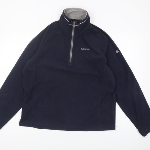 Craghoppers Men’s Blue Fleece 1/2 Zip Sweatshirt L
