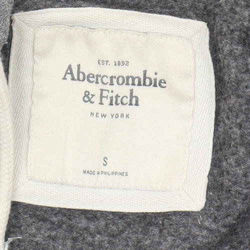 Abercrombie & Fitch Women's Grey Full Zip Hoodie S
