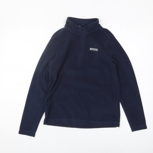 Regatta Boys Blue Fleece 1/4 Zip Sweatshirt Size 13 Years