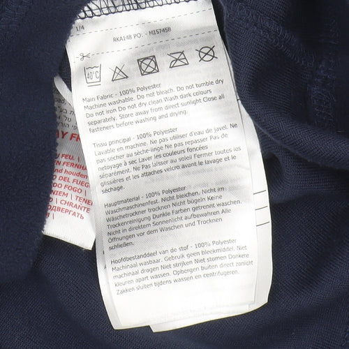Regatta Boys Blue Fleece 1/4 Zip Sweatshirt Size 13 Years