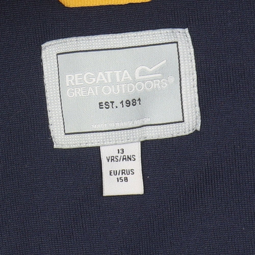 Regatta Boys Blue Fleece 1/4 Zip Sweatshirt Size 13 Years