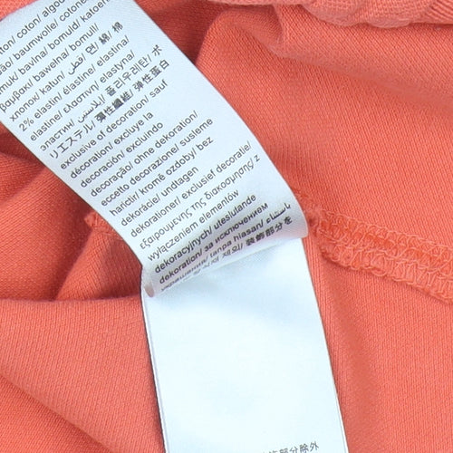 Calvin Klein Jeans Orange Polo Shirt XS Women's Casual