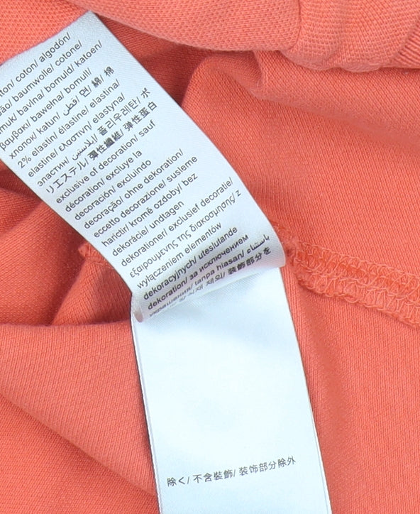 Calvin Klein Jeans Orange Polo Shirt XS Women's Casual