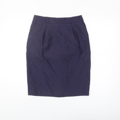 Reiss Women's Blue Knee Length Pencil Skirt, Size 10