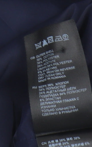 Reiss Women's Blue Knee Length Pencil Skirt, Size 10