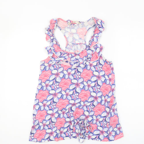 Mandaray Women's Multicoloured Floral Tank, Size 10