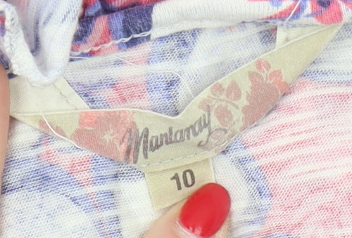 Mandaray Women's Multicoloured Floral Tank, Size 10