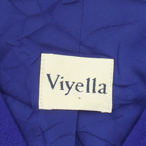 Viyella Women's Blue Blazer UK 10, Single-Breasted